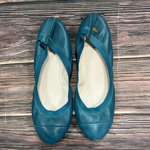 Cole Haan Elbridge Ballet Flats Women's Blue Slip On Shoes - Picture 7 of 8